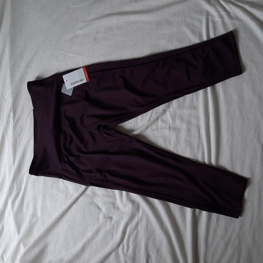 Marika workout capris in dark plum